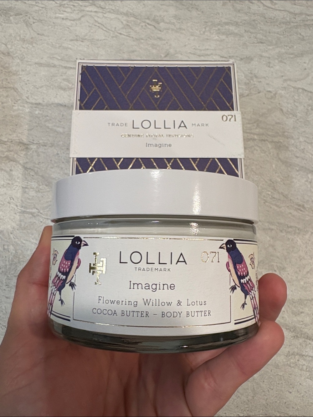 LOLLIA Imagine Cocoa Butter Body Butter - White & Purple Accents